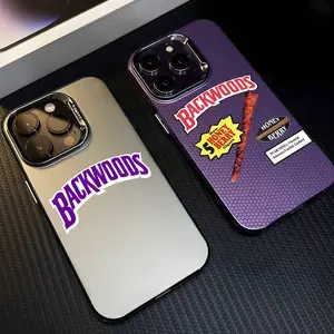 B-Backwoods Logo Phone Case For IPhone 17 16 15 14 13 12 11 Pro Max Air Multicolor Matte Laser Metallic Aurora Funda