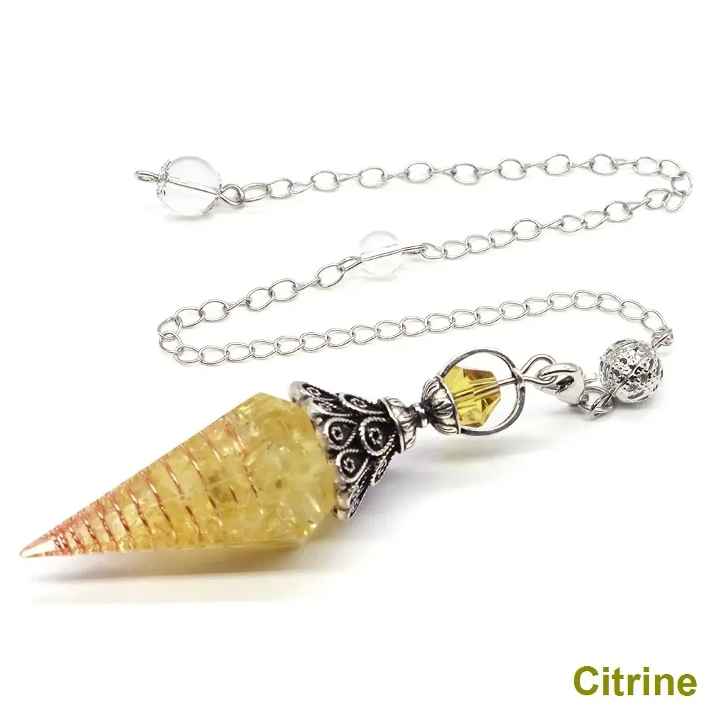 Ancient Silver Yellow Crystal