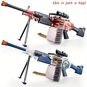 LeHui Rechargeable Foam Dart Blaster Toy Set - Chain-fed EVA Soft Darts, Durable Design, Outdoor Sports Play for Teens Ages 14+, Birthday/Christmas Gift