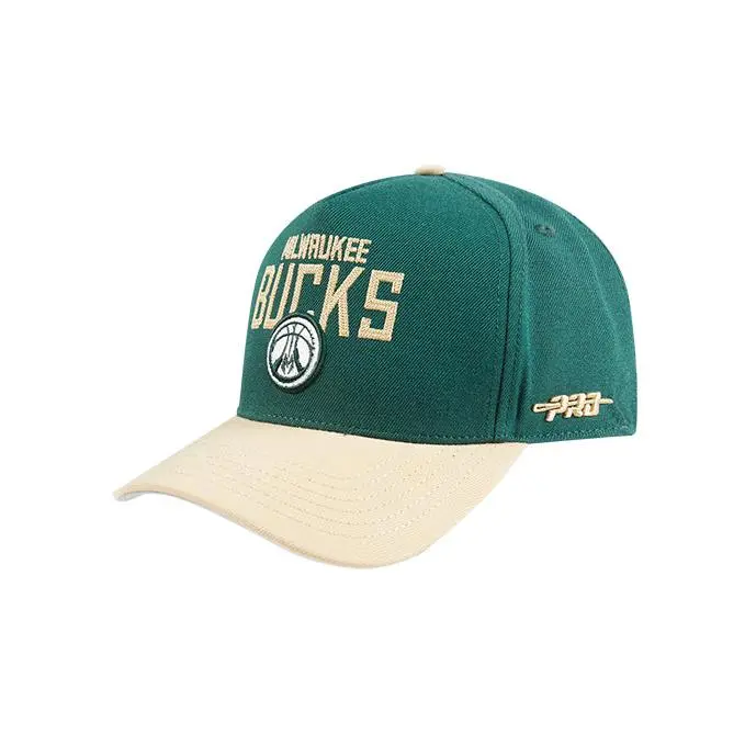 Pro Standard Varsity Wool Milwaukee Bucks Pinch Snapback Hat
