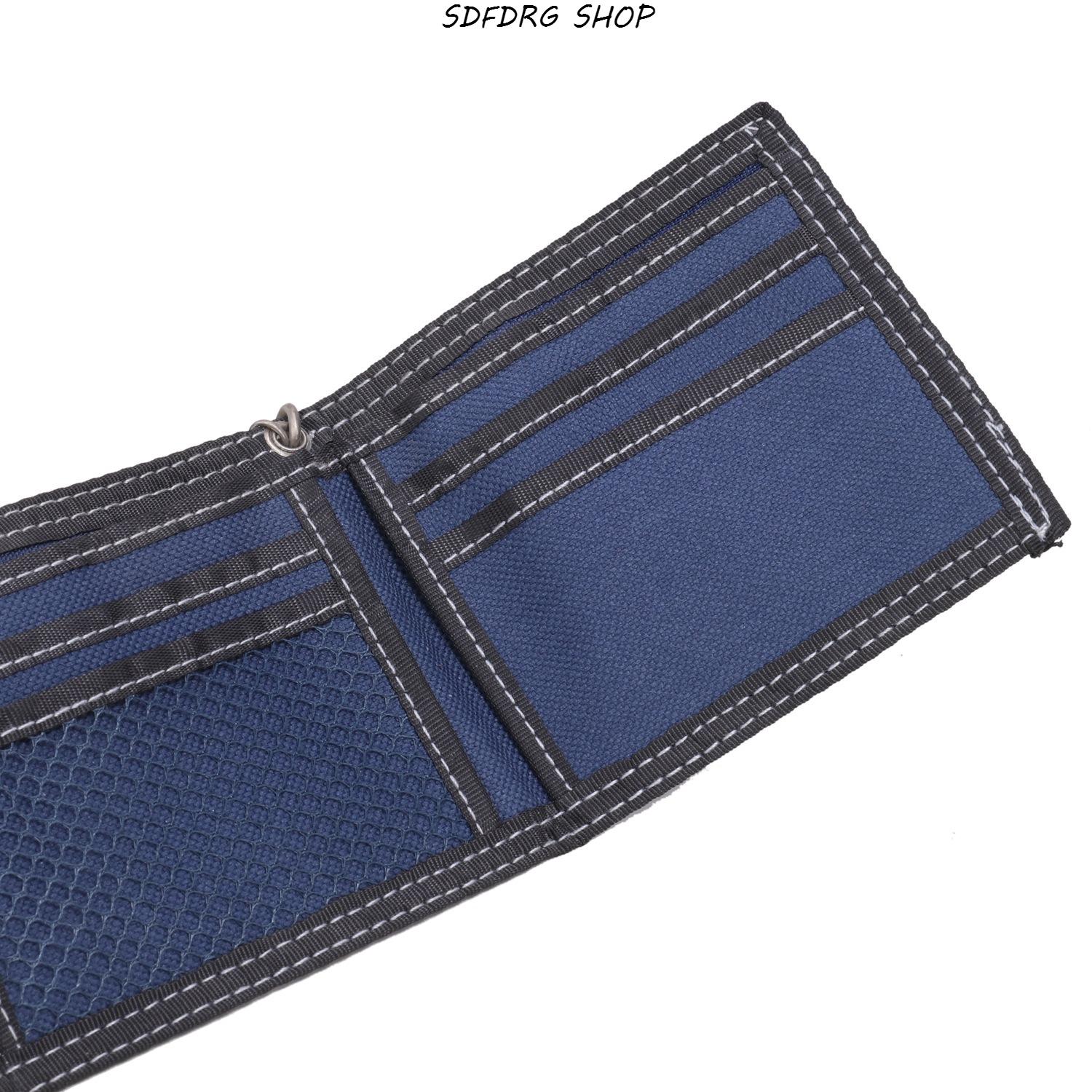 Men's Compact Canvas Short Wallet - Father’s Day Gift, Casual Zipper Wallet with Multi-Card Slots, Lightweight Durable Organizer for Daily Use & Travel