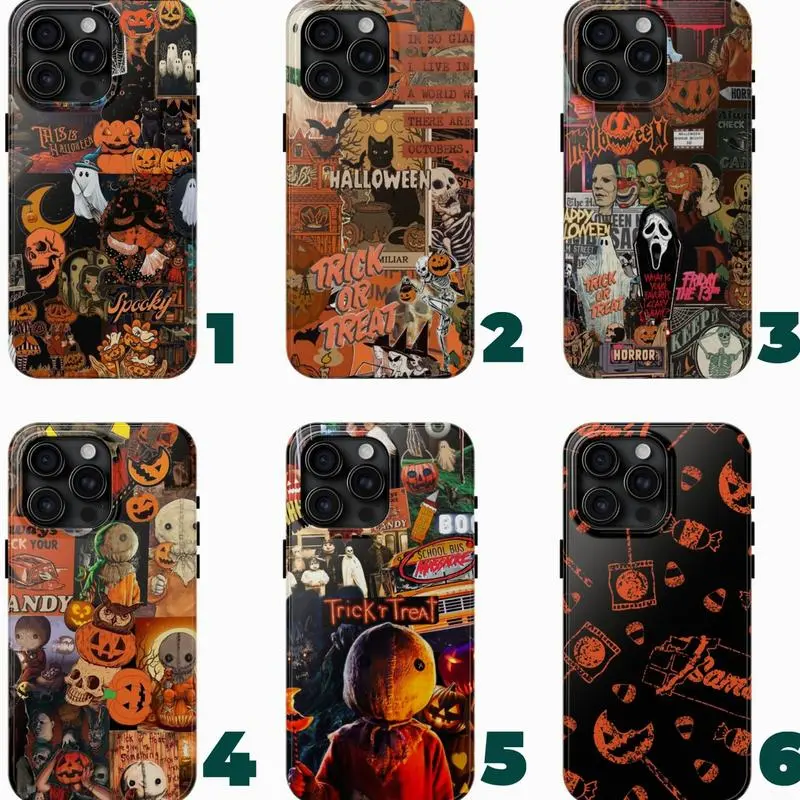 6 styles ver2 trick 'r treat phone case scary movie lover spooky phone case 17 16 15 14 13 12 11 - TikTok Shop 6 styles ver2 trick 'r treat phone case scary movie lover spooky phone case 17 16 15 14 13 12 11 - TikTok Shop