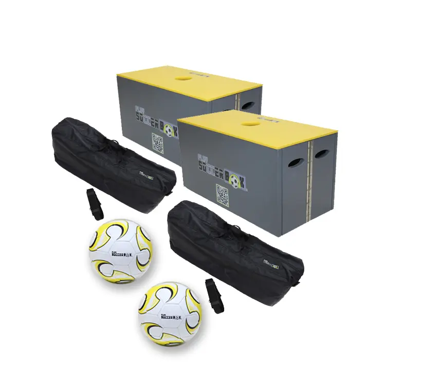 SoccerBox PRO Ultimate Bundle with 2 SoccerBoxes for a variety of drills and fun