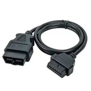 OBDII OBD Extension Cable, UltraLong ft cm .M, Auto Car  Pin Male to Female OBD Diagnostic Extender Cord Adapter for All OBD Scanners(ft cm .M)