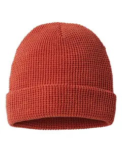 Waffle Cuffed Beanie – 11.5" Knit, One Size | 100% Acrylic