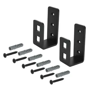 HardwareX Supply Door Barricade Brackets for 2 x 4 Lumber