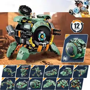 New Overwatch Wrecking Ball Children's Assembly Toy Gift The wrecking ball can be transformed into 12 forms A toy loved by children