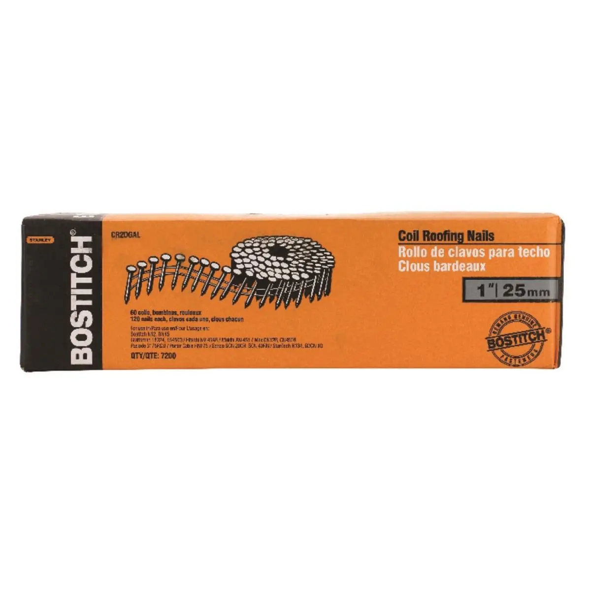 Stanley Bostitch 1 in. Coil Roofing Nails - Box of 7200