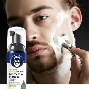 Adjaniss Men's Shaving Foam, Soothing Post-Shave Care, Natural Ingredients, Daily Grooming Essential, 60ML, Single Item