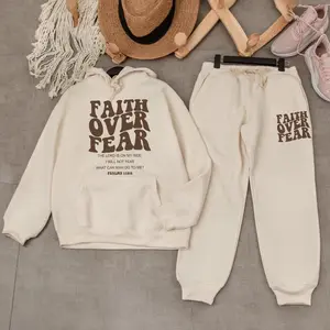 Faith Over Fear Christian Hoodie Bible Verse, Aesthetic Christian Sweatshirts, Jesus Hoodie, Sweatshirt Sweatpants, Sweatsuit Gift for Mom