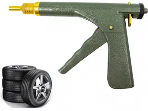 Professional Tire Repair Gun Kit Heavy-Duty Mushroom Plug Puncture Repair Set for Cars Motorcycles Electric Scooters Tubeless Tire Fix Tools with Plugs