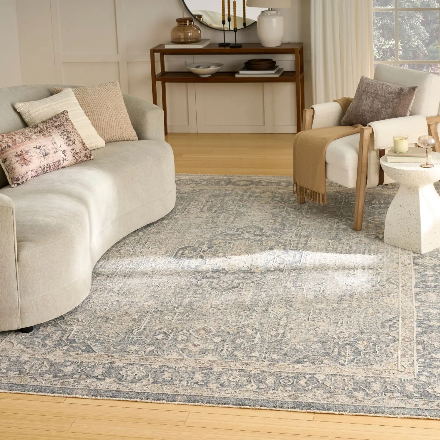 Nourison Harbor Medallion Indoor Area Rug, Home Decor Rugs for Living Spaces