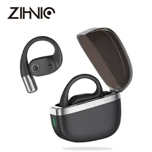 ZIHNIC Headphones,True Wireless Open Ear Earbuds Bluetooth 5.4, IPX5 Waterproof,35Hrs Playtime,On Ear Headphones Immersive Premium Sound Long Distance Connection Headset with Charging Case,Light-Weight Headphones Built-in Microphone