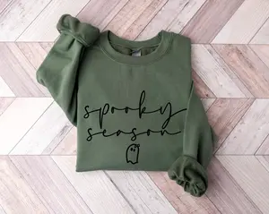 Spooky Season Ghost Sweatshirt, Ghost Sweatshirt, Halloween Favorite, Cute Ghost Sweatshirt, Halloween Gift, Spooky Season Sweatshirt