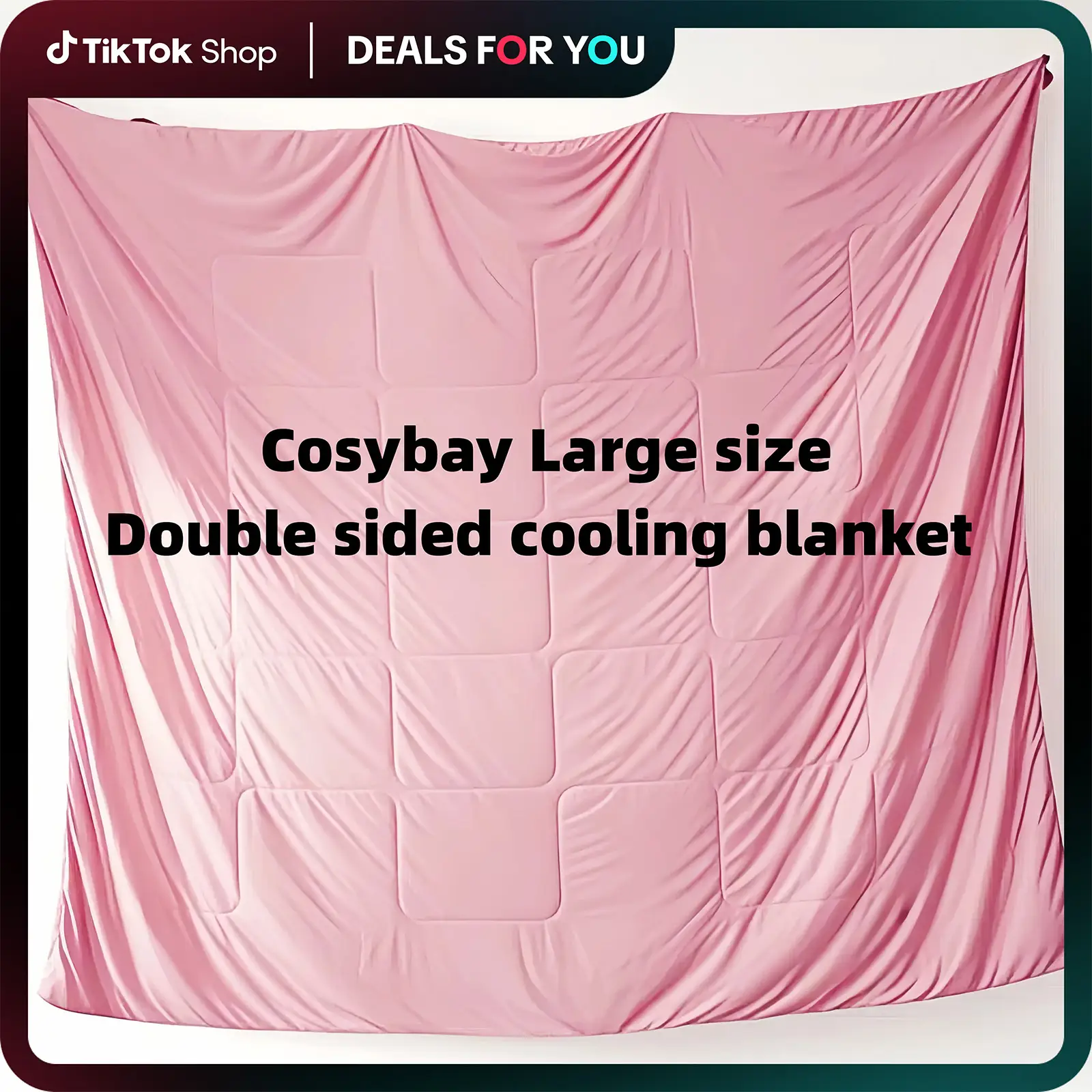 【Deals for you 】Cosybay Summer Cooling Comforter Queen size- Breathable Oversized Large Reversible Grey Cooling Blanket Queen size for Hot Sleepers -