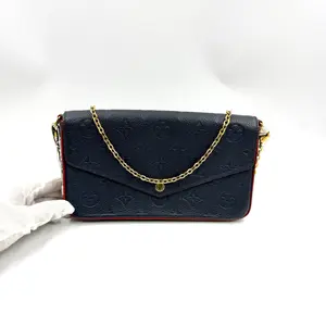 Pre-owned Louis Vuitton AS SHOWN Clutches & Wristlets HZ 2118 Monogram Empreinte Pochette Félicie Shoulder Bag 26.03.11