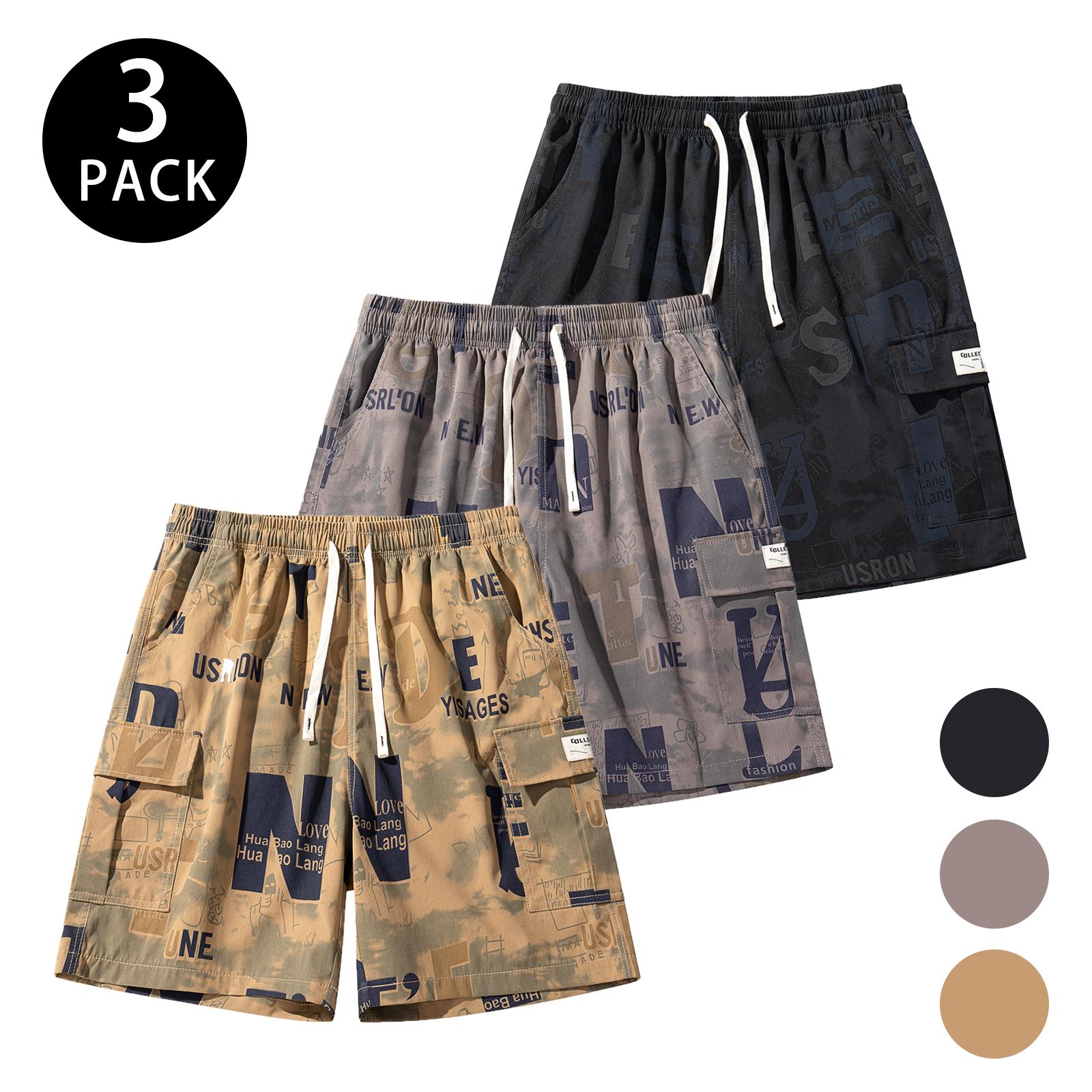 Men’s summer shorts with letter print, drawstring, and multiple pockets — 2026 new casual athletic style; breathable, wear-resistant, wrinkle-resistant, easy to clean; available in various styles for mix-and-match combinations., Mid Waist, Loose-Fitting s Men’s summer shorts with letter print, drawstring, and multiple pockets — 2026 new casual athletic style; breathable, wear-resistant, wrinkle-resistant, easy to clean; available in various styles for mix-and-match combinations., Mid Waist, Loose-Fitting s