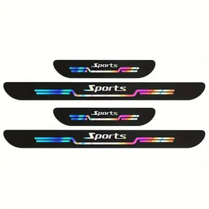 Car Pedal Threshold Strip, Self-adhesive Anti-scratch Car Pedal Sticker, Universal Car Interior Decorative Sticker, Decal For Cars, Car Accessories