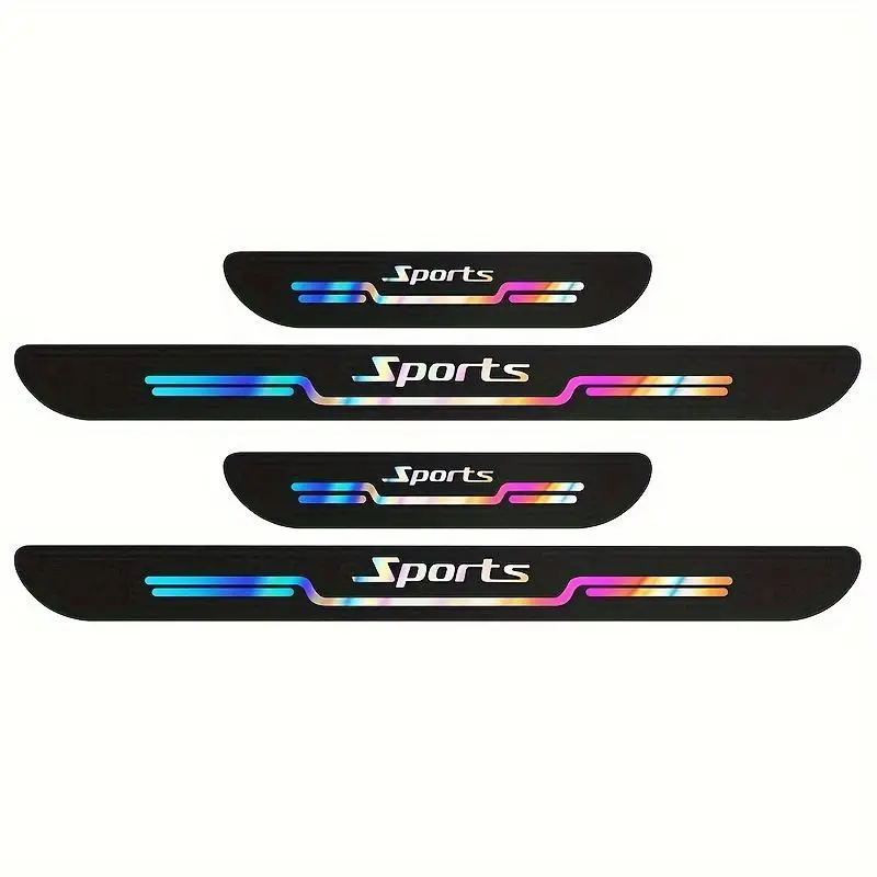 Car Pedal Threshold Strip, Self-adhesive Anti-scratch Car Pedal Sticker, Universal Car Interior Decorative Sticker, Car Accessories