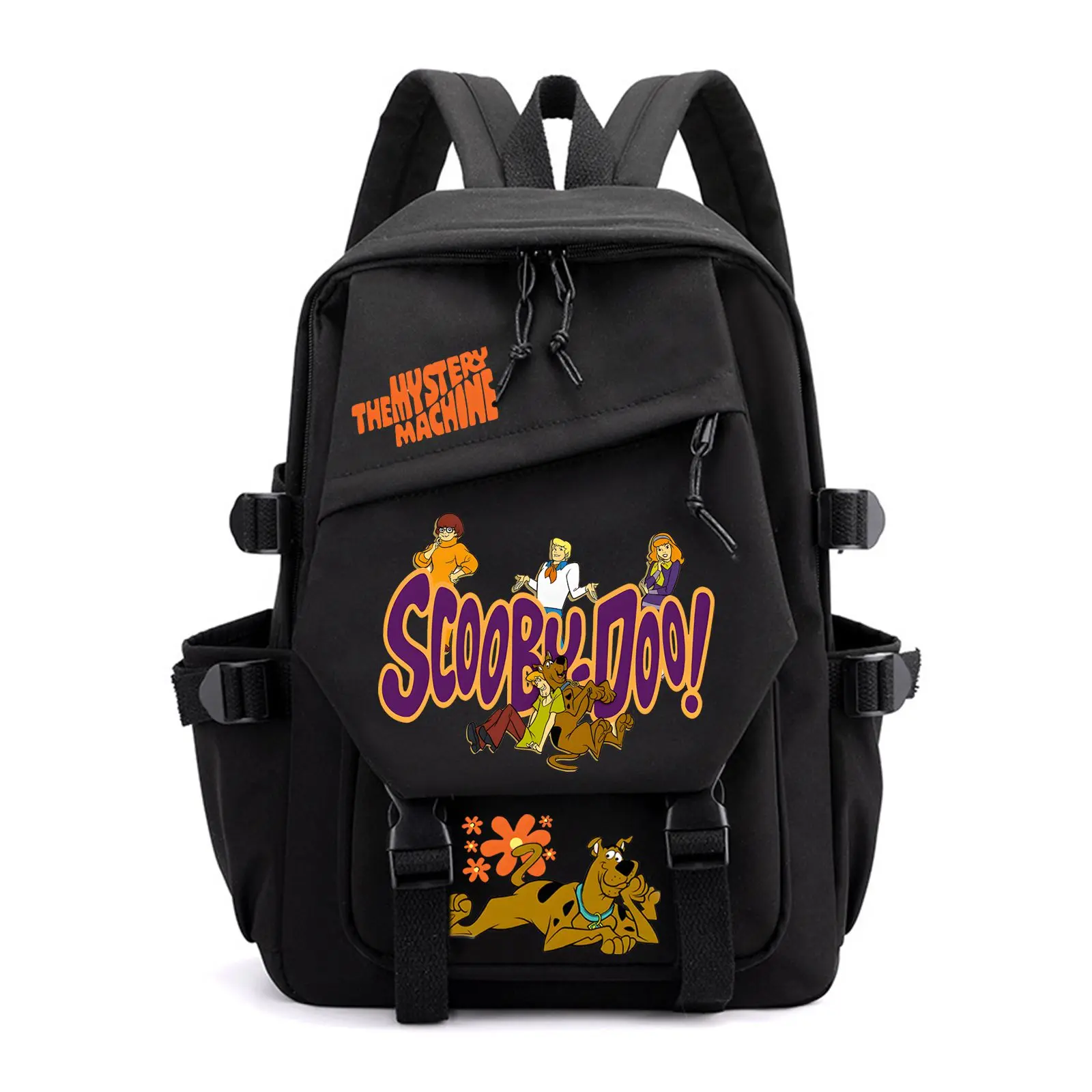 Viral TikTok Scooby-Doo Anime Backpack 2025! Full-Print Design + 17" Laptop Compartment  Waterproof & 3 Quick-Access Pockets for School/Con/Travel
