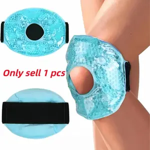 Reusable Ice Pack Wrap for Ankle Injury Relief, Hot Cold Therapy Gel Bag for Head Shoulder Leg Knee Pain Management, Single Piece
