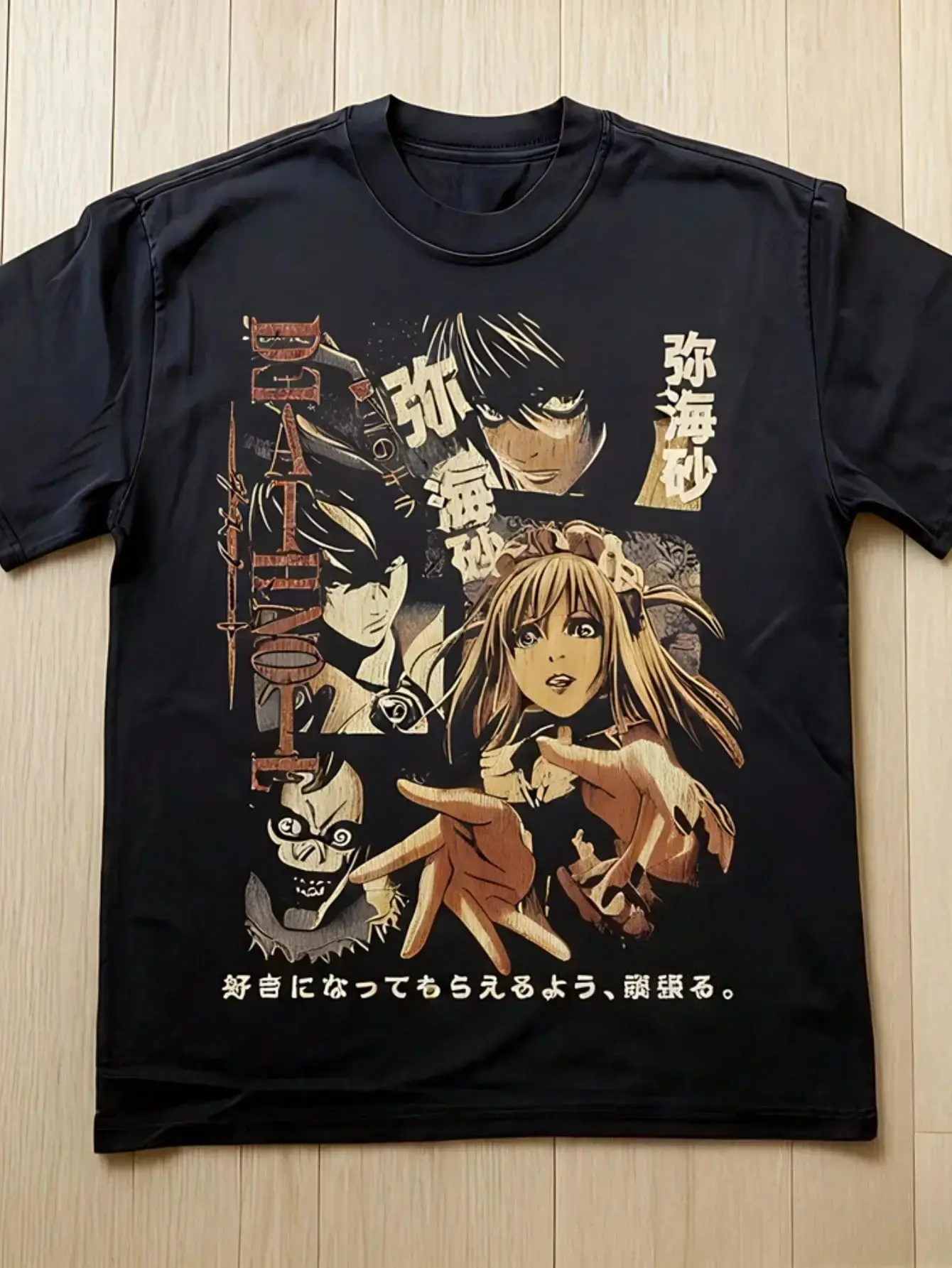 Vintage T-Shirt Death Note Anime Misa Amane Streetwear T-shirt Anime Casual Cotton Clothes T Shirt Y2k Graphic T Shirts Unisex