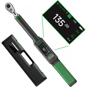 2026 Upgraded Digital Torque Wrench 3/8" Drive, +-1% Torque Wrench with Buzzer & LED  for Automotive  &  (3/8-Inch, 5-99.5 Ft-lbs)