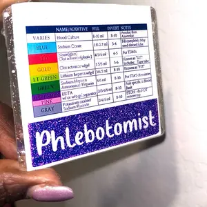 Order of draw badge buddy great for phlebotomist Available in 5 colors