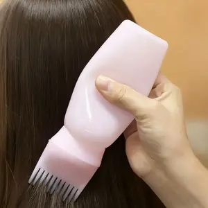 Precision Squeeze Bottle Set, 180ML Hair Oil & Dye Applicator, Root Comb Design for Perfect Coloring, Durable Styling Tool, Hair Dye Brush, Hair Color Tools