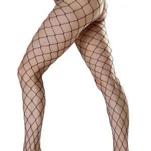Pamela Mann: Women’s Tights - Extra Large Net Tights (Black) Womenswear