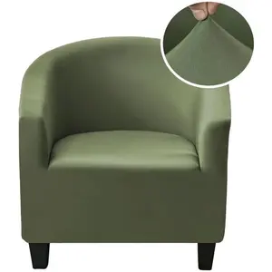 CRFATOP Soft Club Chair Slipcover Stretch Barrel Chair Covers Printed Tub Chair Slipcovers Round Couch Covers Spandex Armchair Sofa Cover Removable Furniture Protector for Living Room,C02