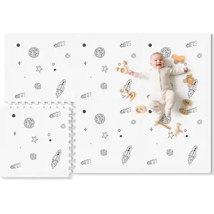 Baby Play Mat, 72x48-Inch Baby Foam Play Mat,6-Piece Interlocking Foam Floor Tiles for Toddlers, Waterproof,Floor Mats for Kids,Baby Foam Play Mat for Babies & Toddlers, Crawling Mat