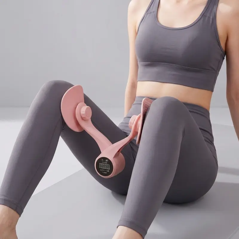Unisex Portable Thigh Trainer - Durable ABS Material Home Gym Equipment for Adults, Coil Structure, Anti-Slip Grip, Contour-Fit, Lightweight, Flexible, Steady Resistance, Pelvic Floor/Kegel Support, Hip Care, Batteries Included for Home & Rehabilitation