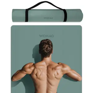 "8mm EXTRA THICK Yoga Mat- Large 72"x32" Perfect for Hot Yoga & Home Gym -Eco-Friendly + Non-Slip