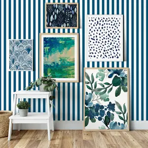 Blue and White Stripes
