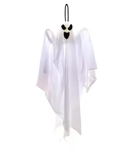 JOYIN 27.5" Halloween Ghosts Decorations Outdoor, Halloween Hanging Ghost Decor, Flying White Ghosts for Tree Front Yard Patio Lawn Garden, Haunted House Prop, Party Décor Outside