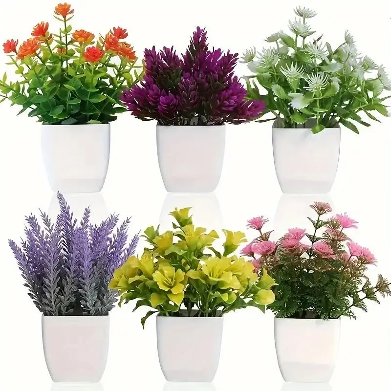 Artificial Flower Pot, Mini Potted Plant, Simulated Plant with Flower Pot, Decorative Plant for Home Office Desktop Decoration, Fruit, Artificial Flower Decorations, Artificial Plants