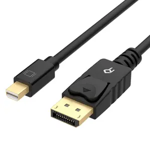 Mini Displayport to Displayport Cable, Mini DP to DP, 4K Ready, Gold Plated, 6 Feet