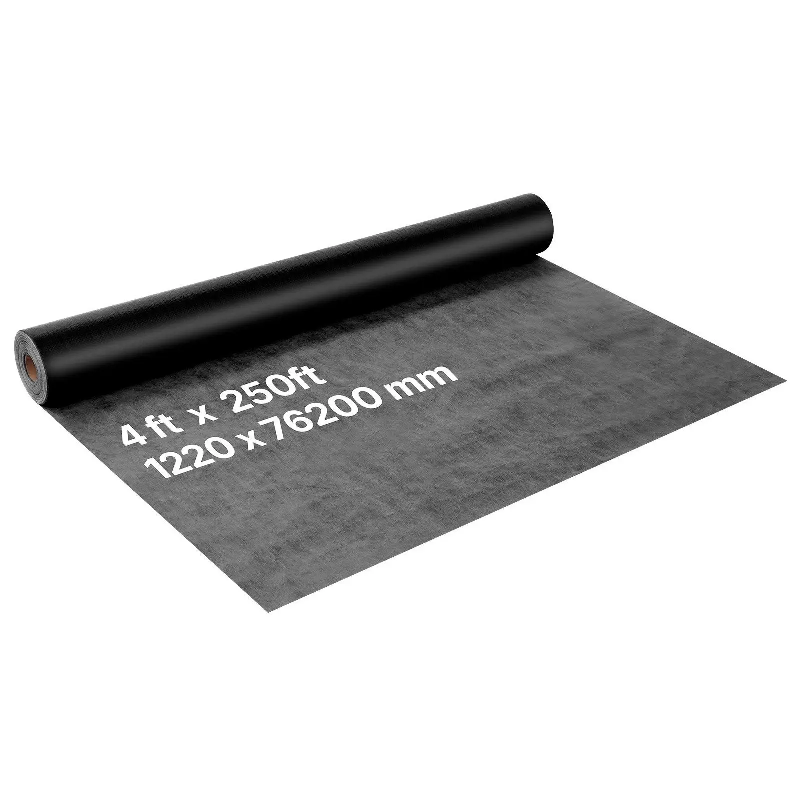 4 x 250 ft House Wrap, 10000 Sq.Ft Large Coverage 0.17mm Thick Vapor Barrier, Heavy Duty Tear Resistant Plastic Sheeting, Dual-Side Sunlight Resistant Waterproof Breathable Drop Cloth for Roof Residential Commercial Construction