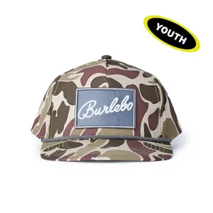 Youth Camo Burlebo Grey Patch Cap