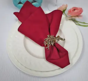 17"x17" Premium Polyester (240 GSM) Napkins - Apple Red (10pcs/pk)