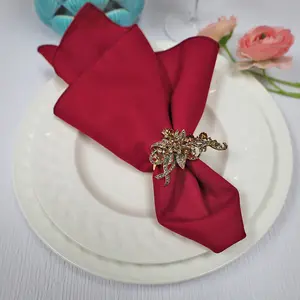 17"x17" Premium Polyester (240 GSM) Napkins - Apple Red (10pcs/pk)