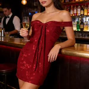 valentine's day outfit Elegant Backless Strappy Lace-Up Mesh Bustier Dress for Women Vibrant Red Bodycon Fit Evening Party Gown Formal Workwear Festival Style Fit Cyber Dress Wedding Guest Dresses 2025 Women's Strapless Mini Cocktail with Shapewear