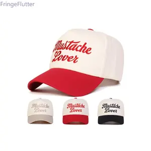 Unisex Mustache Lover Fun Five-Sided Baseball Cap, Adjustable Sun Protection Hat for Men & Women, Casual Spring & Fall Outdoor Travel