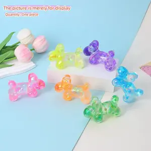 1PC/6PC Soft Squishy Sequin Little Dog Stress Balls for Girls and Boys, Cute Animal Squeeze Sensory Toys, Stretch and Squeeze Sugar Ball Sequin Little Dog Squishy Toys for Kids, Party Favors, Easter Basket Stuffers