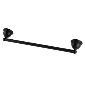 Kingston Brass  18 in. Restoration Towel Bar, Matte Black