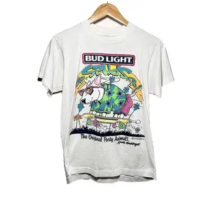 Vintage 87’ Bud Light Spud McKenzie Party Animal Single Stitch Tee Shirt,Fashion Cotton,Full Colors,Full Sizes