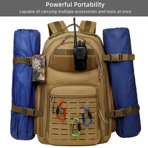 Mountaineering Travel Backpack Outdoor Waterproof Wear Resistant Men's Military Tactical Backpack Back Bag For Climbing Hiking