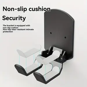 Switch Controller Holder, Foldable Desktop Organizer, Adhesive Hanging Stand, Easy Access Storage Solution, Perfect for Gaming Accessories