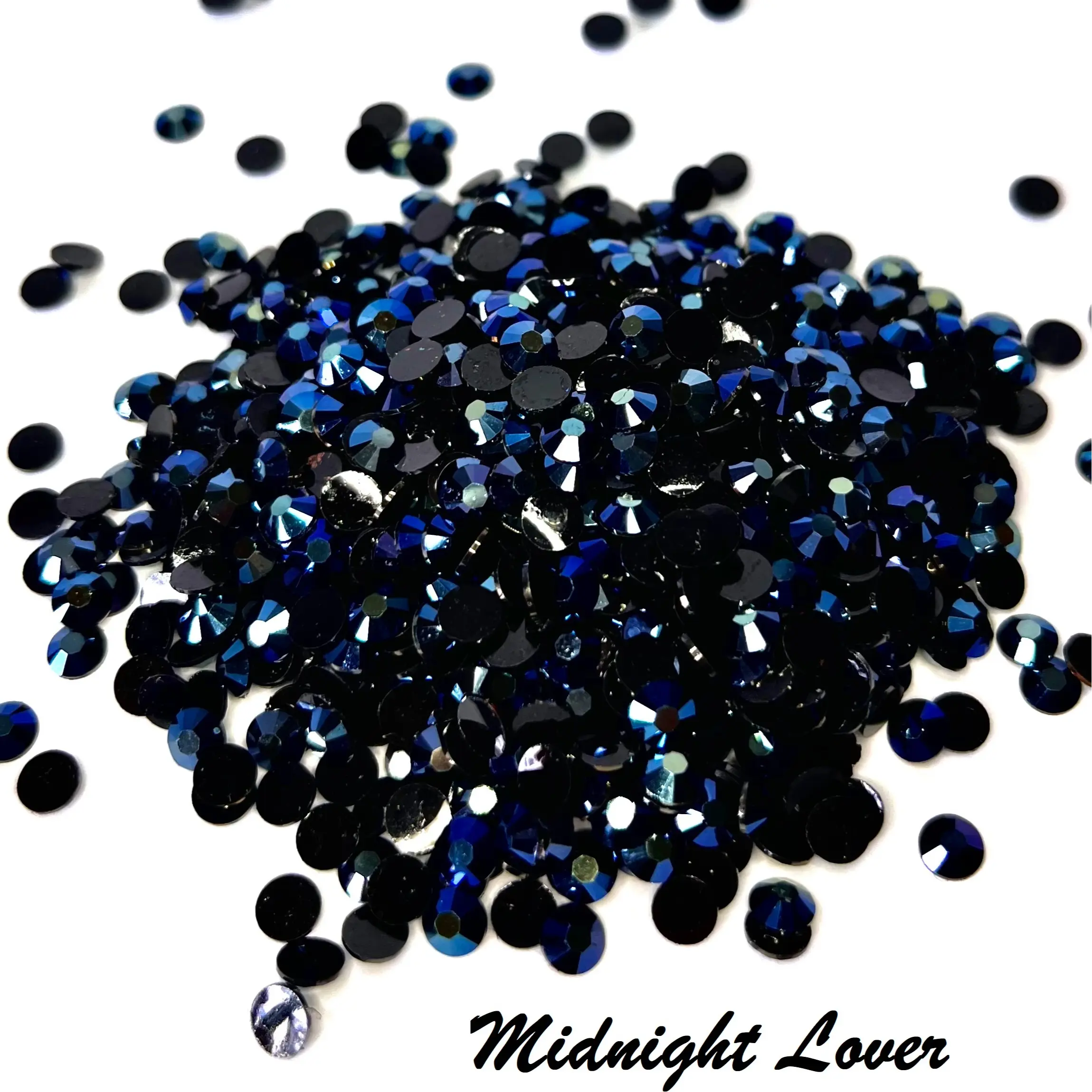 Transparent / Translucent Jelly Rhinestones 1000pcs - 5MM and 4MM sizes- Non-Hotfix flatback Resin AB - SS20, and SS16 - MNLVR